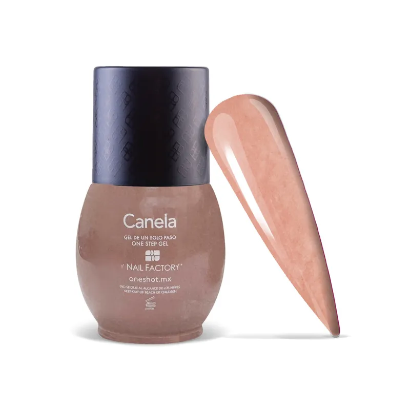 One Shot Canela | Gel Semipermanente de Uso Híbrido  de 1 paso con Triple Pigmentación | 10 ml