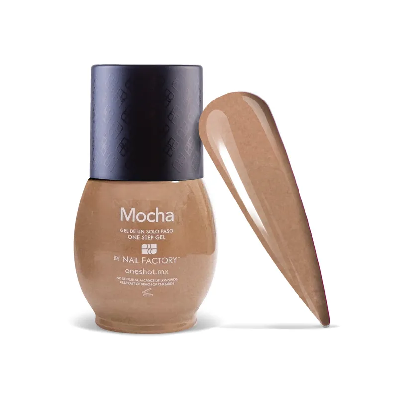 [LCGES05Z0698] One Shot Mocha | Gel Semipermanente de Uso Híbrido en 1, 2 o 3 pasos con Triple Pigmentación | 10 ml