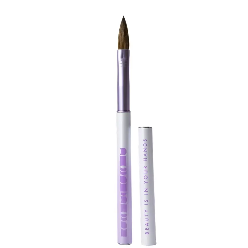 [NFPIN1PZ0032] Pincel Pro Series 2.0 Purple Nail Factory | Con Cerdas 100% Naturales Kolinsky HQ tamaño  No. 10 | Morado
