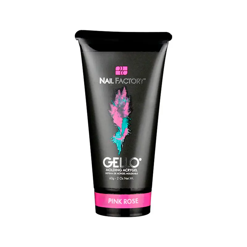Acrigel Gello by Nail Factory |Acrigel de Construcción para Uñas Pink Rose | 2 Oz