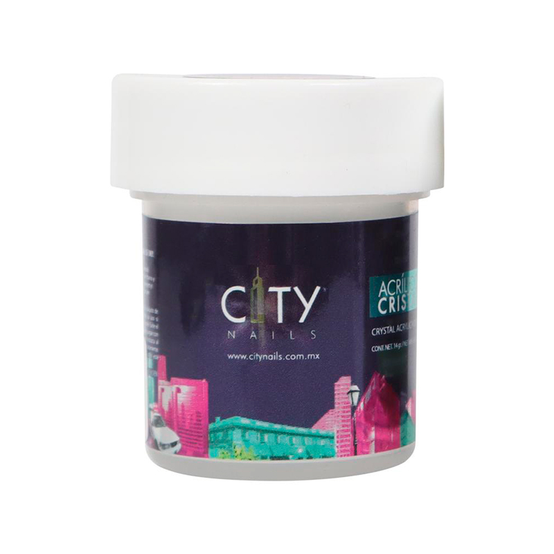Acrílico Cristal City Nails | Polvo Acrílico para Uñas Cristal | 0.5 Oz