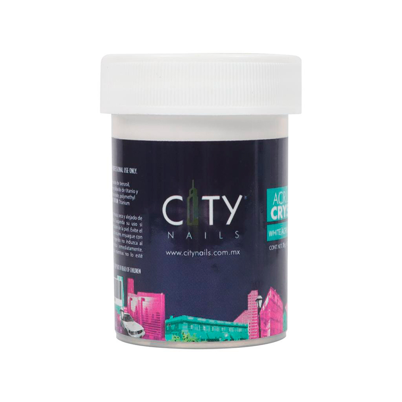 [CNACR1OZ0002] Acrílico Cristal City Nails | Polvo Acrílico para Uñas Cristal | 1 Oz
