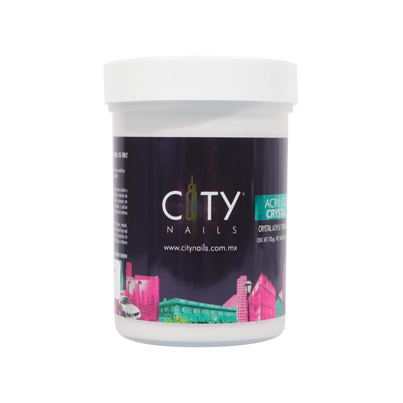 Acrílico Cristal City Nails | Polvo Acrílico para Uñas Cristal | 4 Oz