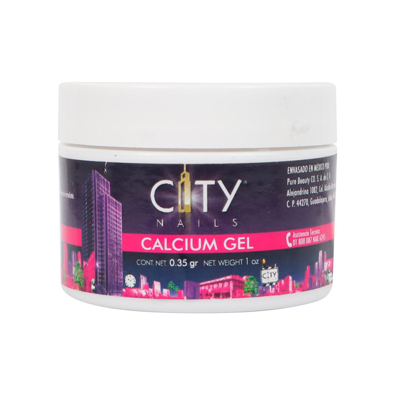 Calcium Gel De Construcción De Uñas City Nails 1 Oz