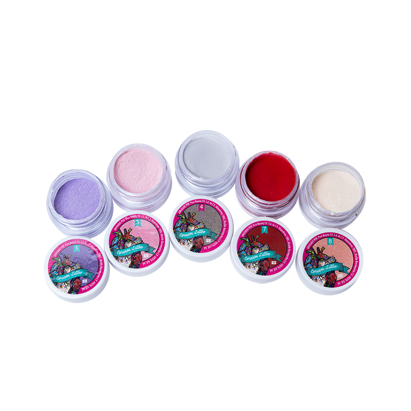 Colección Corazón Latino Vol 2 Nail Factory | Polvo Acrílico con Variedad en Tonos para Construcción de Uñas Acrílicas | 0.5 Oz c/u.