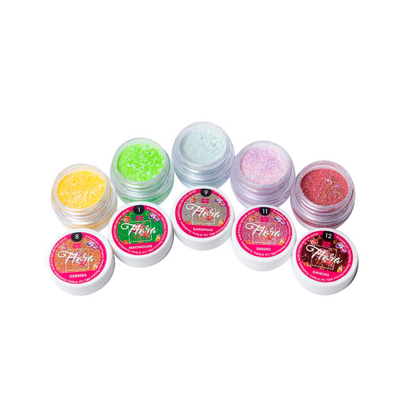 [NFCOL05Z0443] Colección Flora Vol 2 Nail Factory | Polvo Acrílico con Variedad en Tonos para Construcción de Uñas Acrílicas | 0.5 Oz c/u.