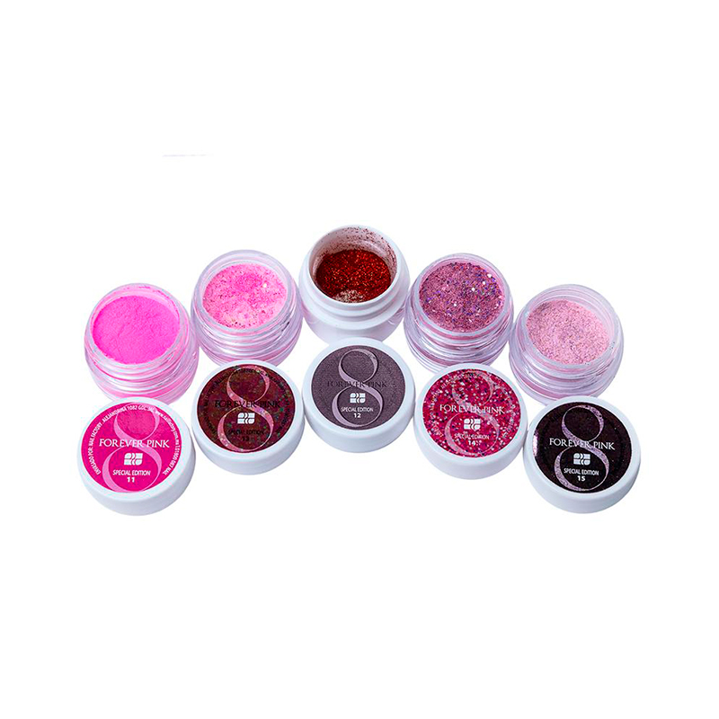 [NFCOL05Z0426] Colección Forever Pink Vol 3 Nail Factory | Polvo Acrílico con Variedad en Tonos para Construcción de Uñas Acrílicas | 0.5 Oz c/u.
