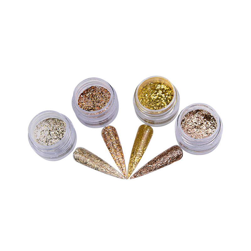 [NFCOL05Z0401] Colección Goldness Zone Nail Factory | Polvo Acrílico con Variedad en Tonos para Construcción de Uñas Acrílicas | 0.5 Oz c/u.