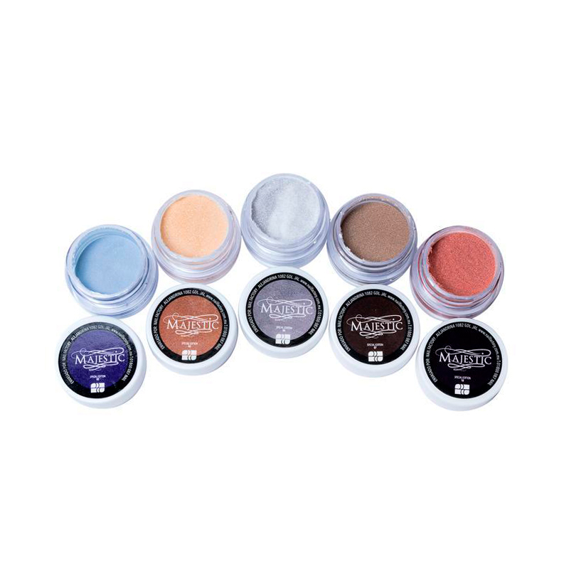 [NFCOL05Z0429] Colección Majestic Vol 3 Nail Factory | Polvo Acrílico con Variedad en Tonos para Construcción de Uñas Acrílicas | 0.5 Oz c/u.