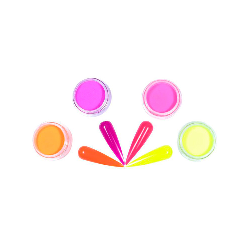 [NFCOL05Z0450] Colección Neon Vol 2 Nail Factory | Polvo Acrílico con Variedad en Tonos Neon para Construcción de Uñas Acrílicas | 0.5 Oz c/u.
