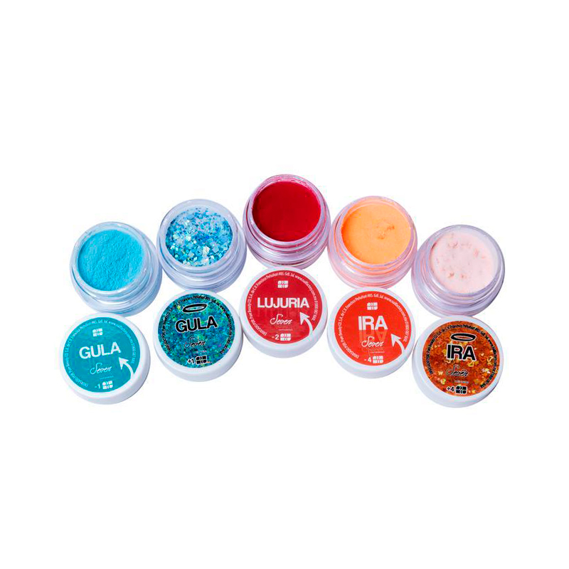 [NFCOL05Z0430] Colección Seven Vol 3 Nail Factory | Polvo Acrílico con Variedad en Tonos para Construcción de Uñas Acrílicas | 0.5 Oz c/u.