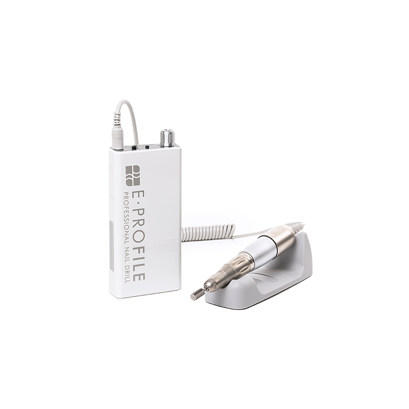 E Profile Nail Factory | Drill Profesional Portatil Para Uñas Potencia de hasta 30,000 RPM | Blanco