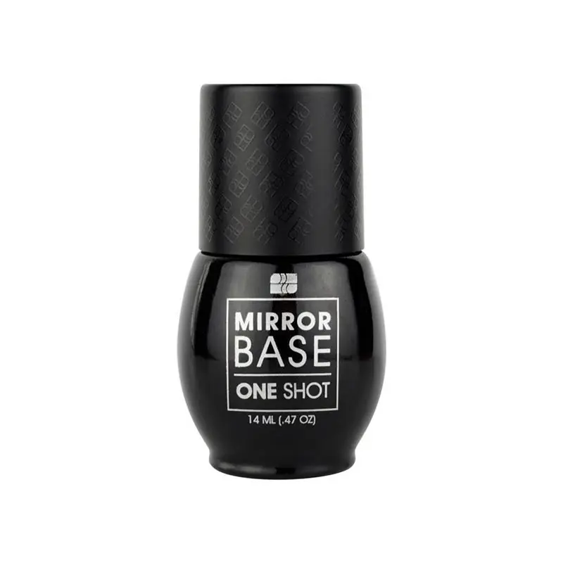 [LCGES05Z0163] Base Coat Mirror Base One Shot | Gel Tipo Base para Pigmentos Efecto Espejo Diseño de Uñas | 0.5 Oz
