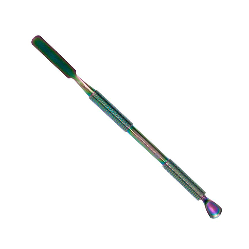 Empujador Premium Nail Factory | Empujador de Cutículas Fabricado con Acero Inoxidable y Recubrimiento de Titanio| 1 pz