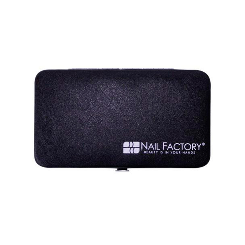 Estuche para Herramientas de Manicura Metálico con Imán (Negro)