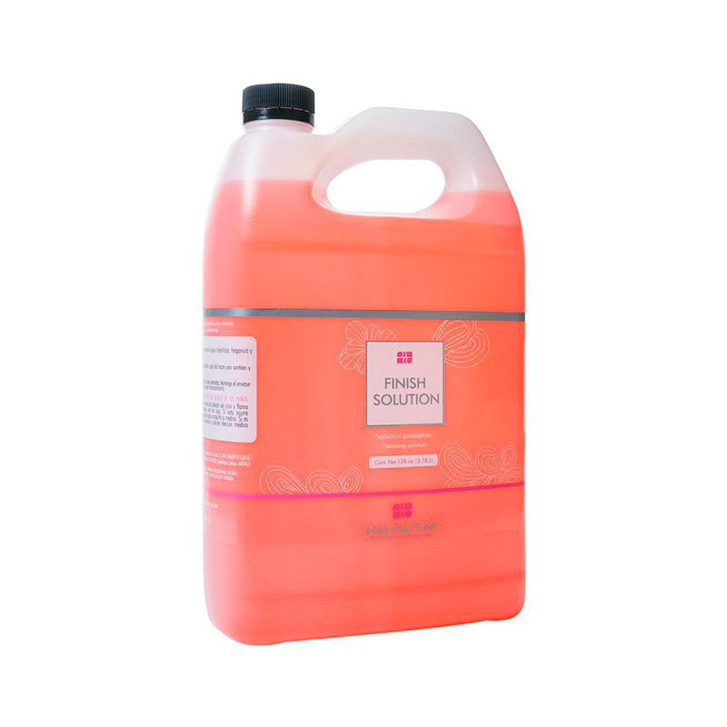 [NFLIQ1280005] Finish Solution Nail Factory | Solución Limpiadora Sanitizante Para Uñas | 128 Oz