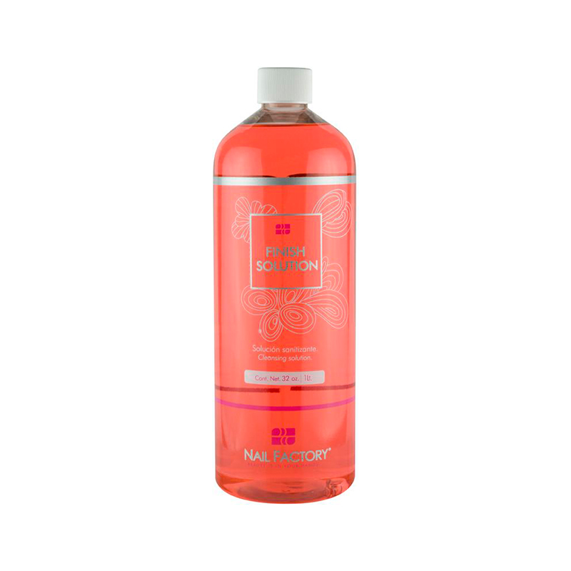 [NFLIQ32Z0008] Finish Solution Nail Factory | Solución Limpiadora Sanitizante Para Uñas | 32 Oz