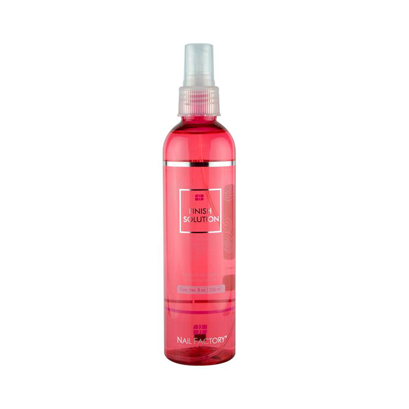 Finish Solution Nail Factory | Solución Limpiadora Sanitizante Para Uñas | 8 Oz