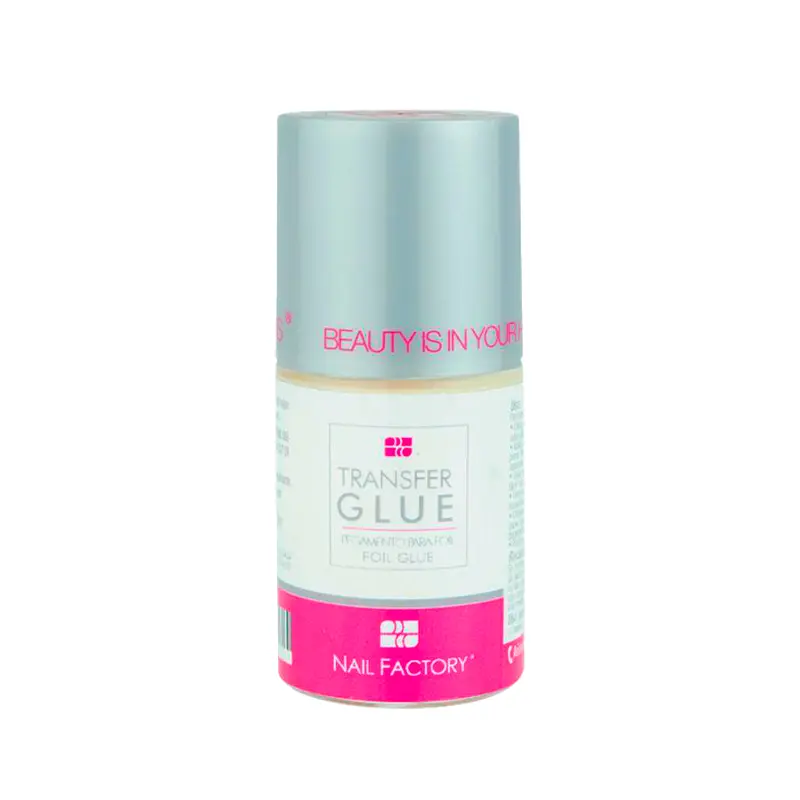[NFADH1PZ0008] Foil Glue Nail Factory | Pegamento para Papel Foil Diseños y Decoración de Uñas | 0.5 Oz