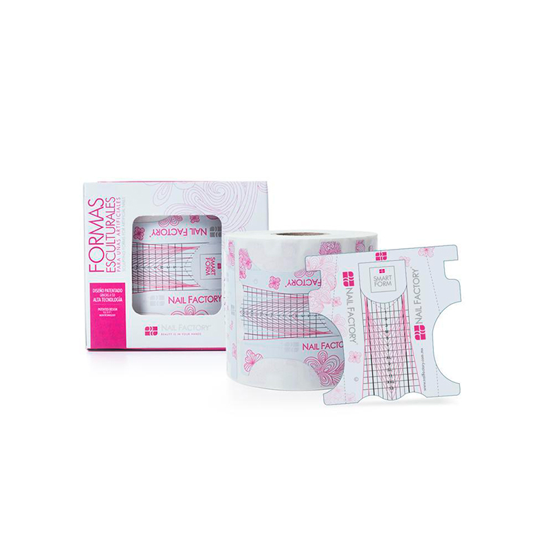 [NFTIP1PZ0100] Smart Form Nail Factory | Formas Esculturales para Construcción de Uñas | 200 pz