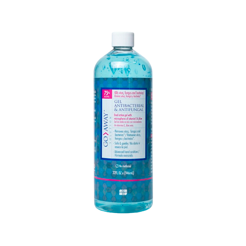 [NFTRA1PZ0019] Gel Anti Bacterial Go Away | Con 75% de Alcohol y Aloe Vera | 32 Oz