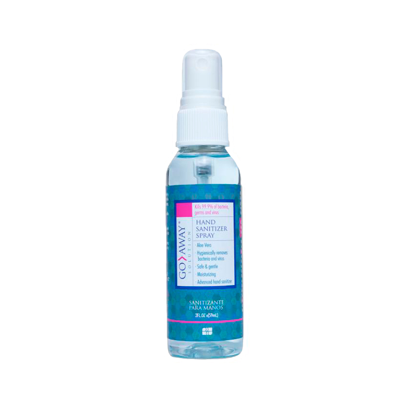Sanitizante Go Away | Con 75% de Alcohol y Aloe Vera | 2 Oz