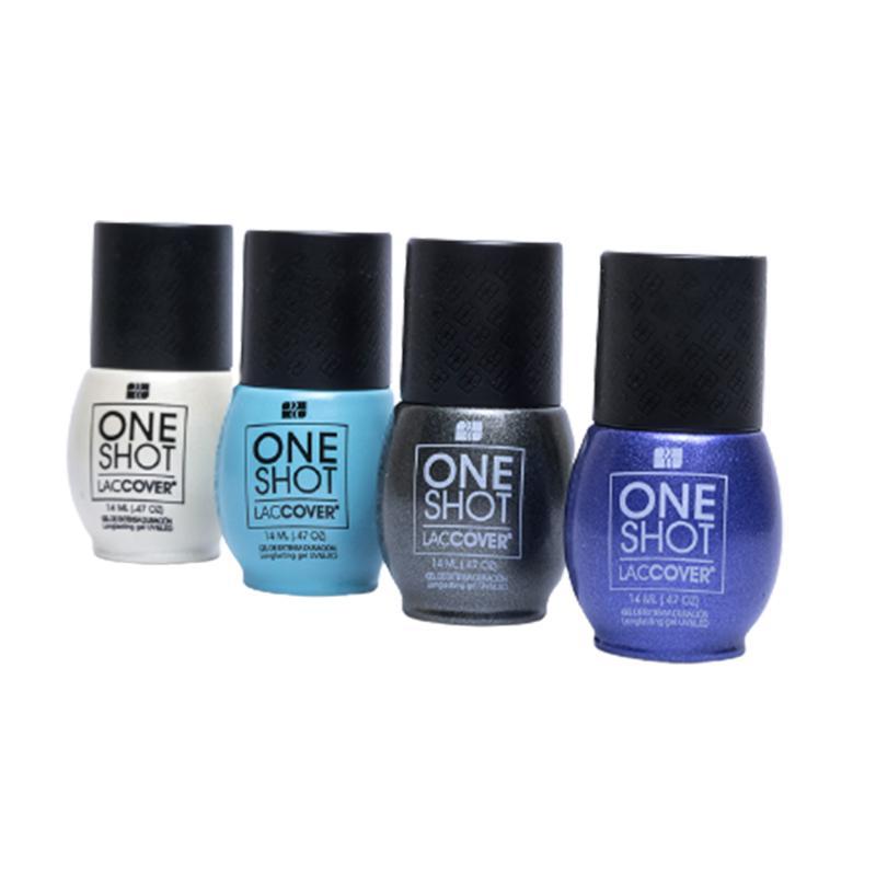 Colección Olimpia One Shot | Gel Semipermanente de 3 Pasos con Efecto Marmol | 4 Tonos Distintos| 14 ml c/u.