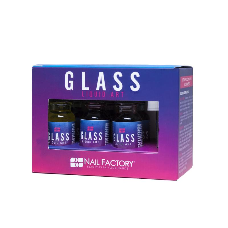 [NFLIQ1PZ0015] Glass Liquid Art Nail Factory | Gota de arte Pigmento Líquido para Monómero Decoración de Uñas | 6 pz | 0.5 Oz c/u