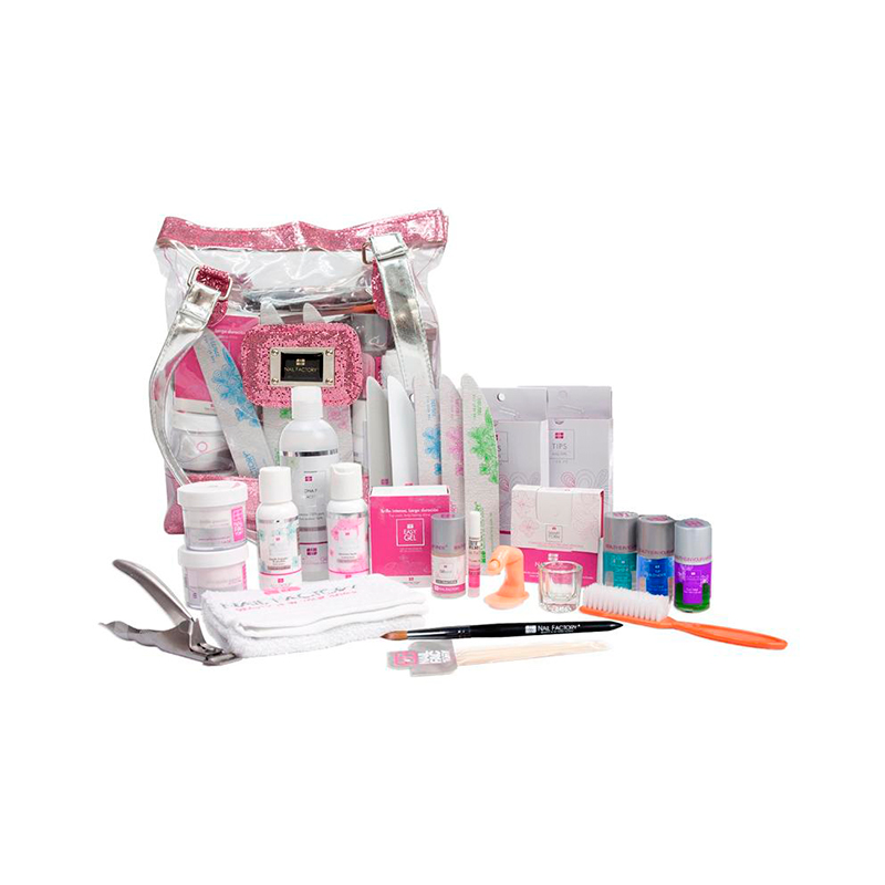 Kit Acrílico Básico Nail Factory | Kit Básico para Aplicación Acrílica + Easy Gel | 27 pz