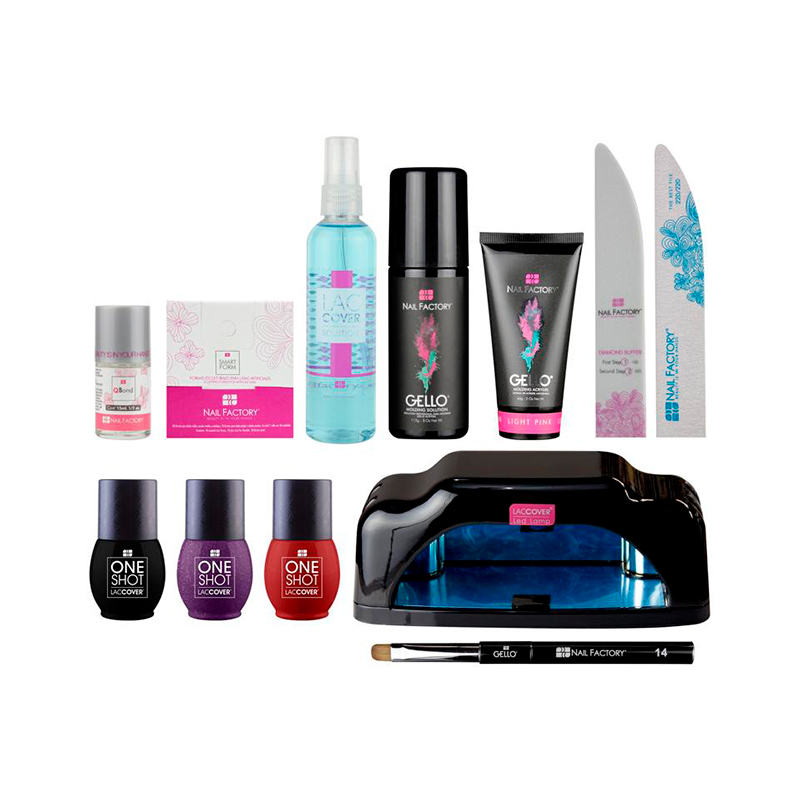 Kit Para Construcción De Uñas Set De Acrigel Gello Y Gel Semipermanente One Shot