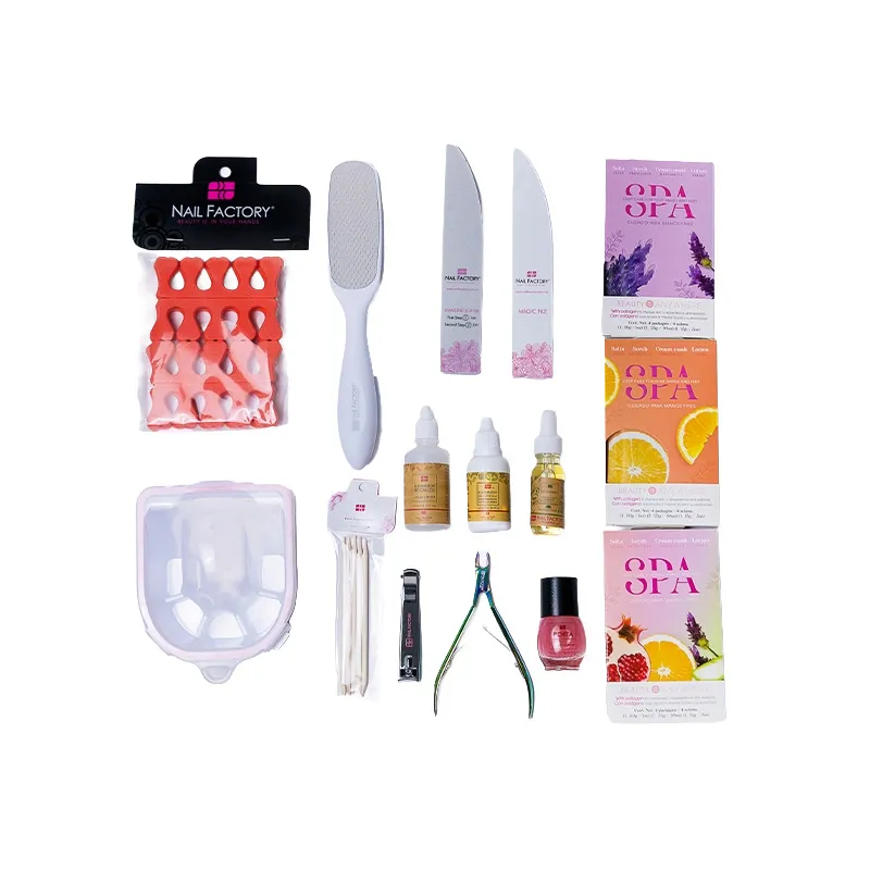 [NFKIT1PZ0007] Kit Manicure y Pedicure Nail Factory | Kit Spa para Manicura y Pedicura | 15 pz