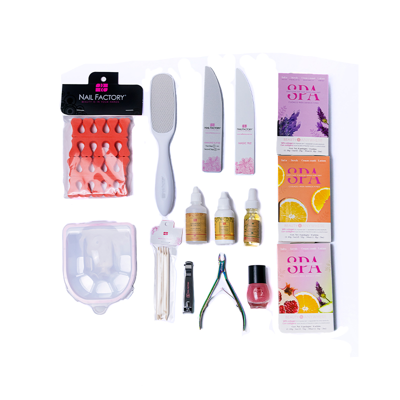 [NFKIT1PZ0007] Kit Manicure y Pedicure Nail Factory | Kit Spa para Manicura y Pedicura | 15 pz