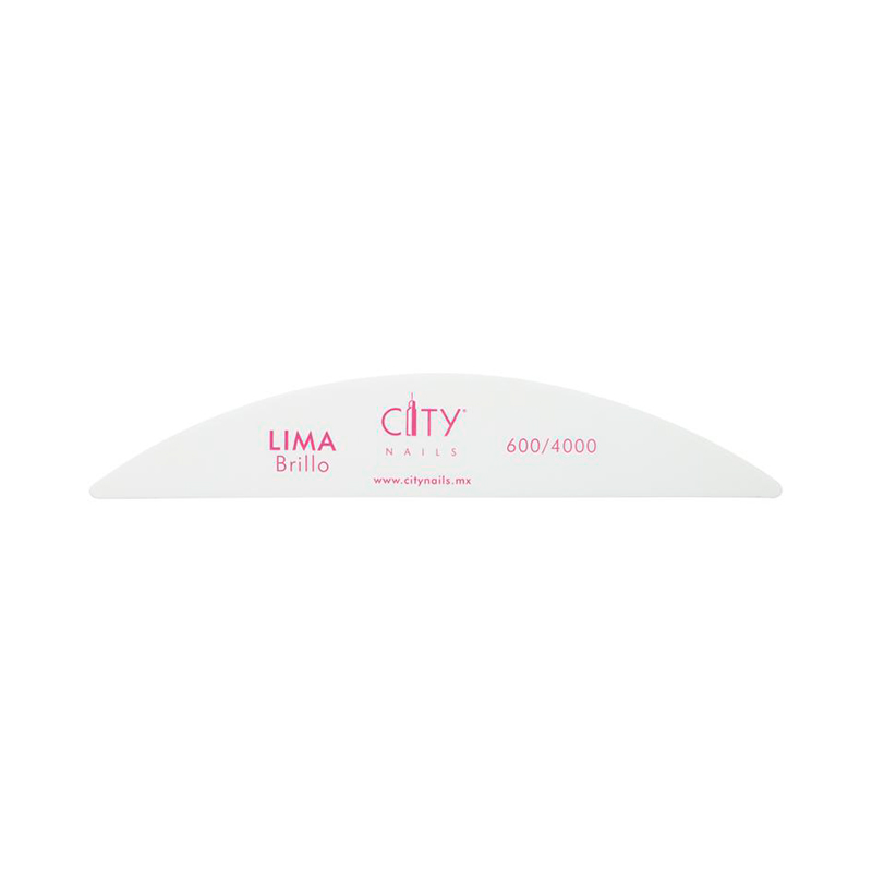 Lima Shine Buffer City Nails | Doble Cara Grano 400/2000 | 1 pz