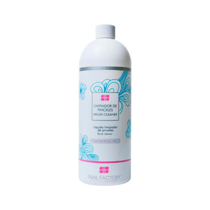 [NFLIQ32Z0011] Brush Cleaner Nail Factory | Limpiador de Pinceles | 32 Oz