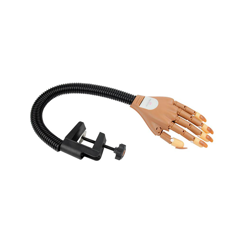 [NFACC1PZ0034] Mano de Práctica Nail Factory | Flexible con Base Sujetadora y 100 Tips de Repuesto | 1 pz