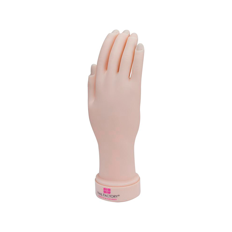 [NFACC1PZ0018] Mano de Práctica Nail Factory | Articulada de Plástico | 1 pz