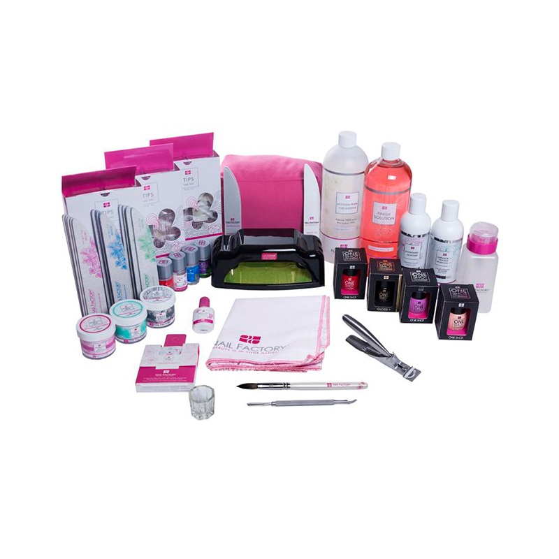 Kit Master Nail Factory | Kit Aplicación Acrílica y Esmaltado Gel Semipermanente | 45 pz