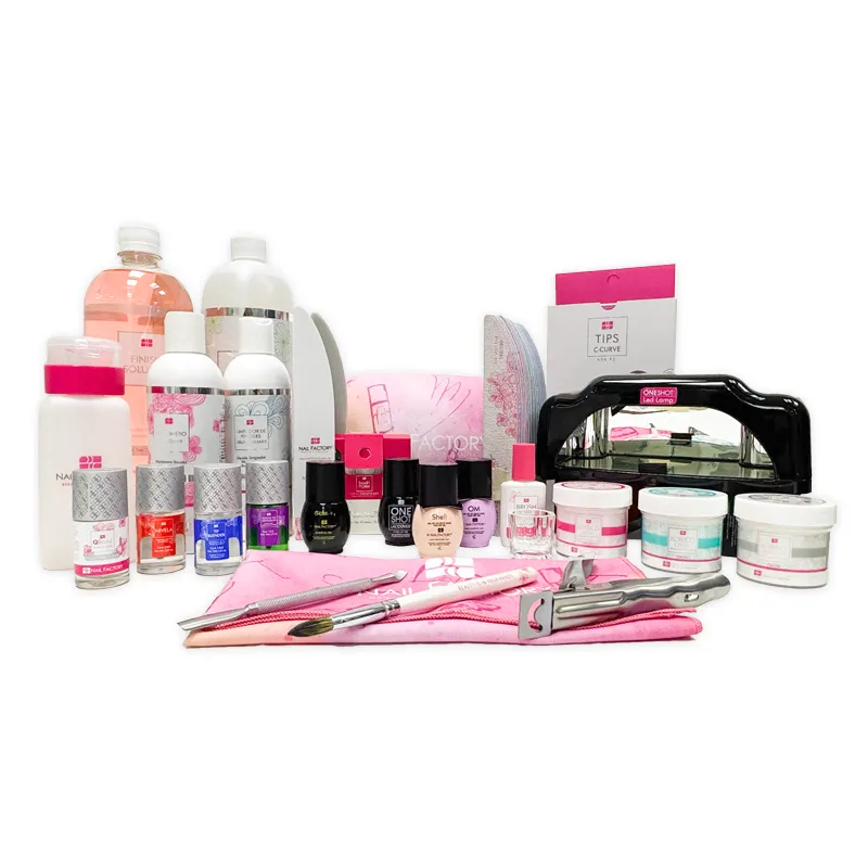 [NFKIT39P0003] Kit Master Nail Factory | Kit Aplicación Acrílica y Esmaltado Gel Semipermanente | 45 pz