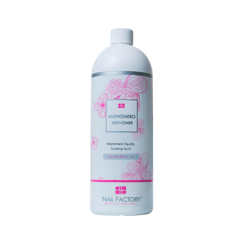 [NFMON32Z0004] Monómero Nail Factory | Monómero Líquido para Construcción de Uñas Acrílicas | 32 Oz