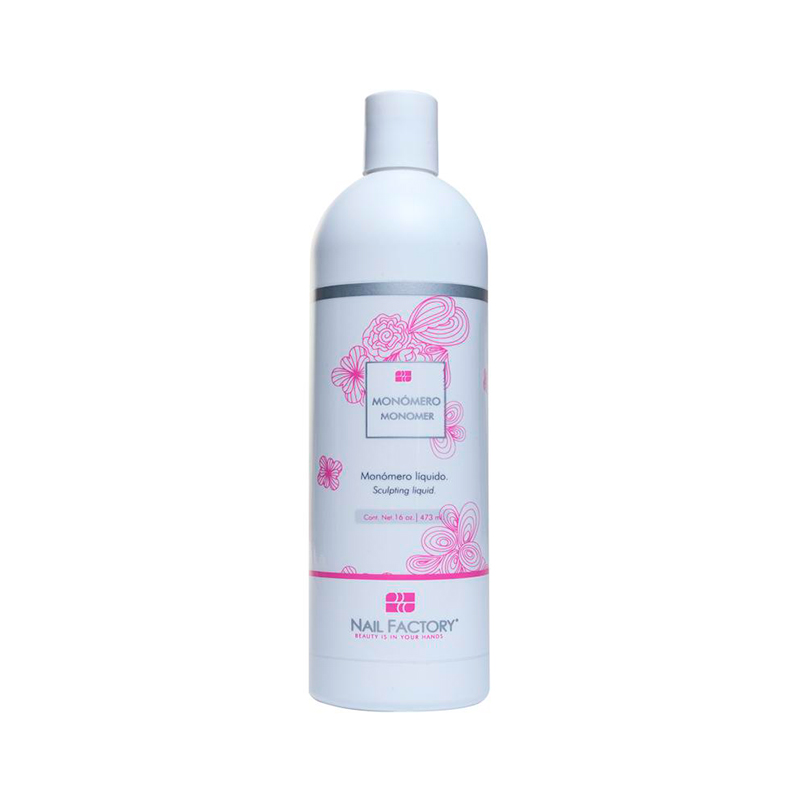 [NFMON16Z0003] Monómero Nail Factory | Monómero Líquido para Construcción de Uñas Acrílicas | 16 Oz