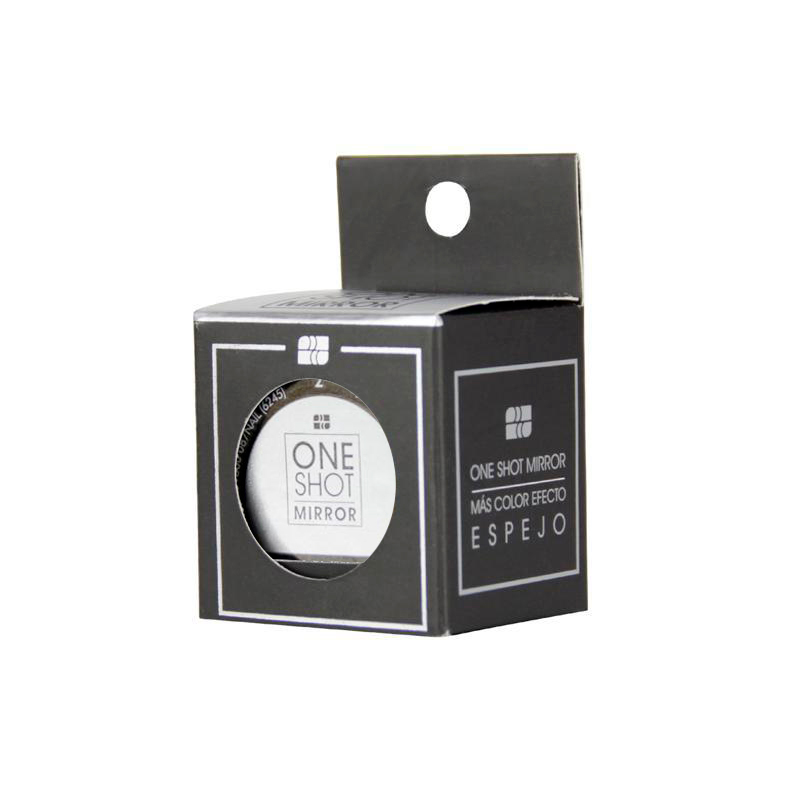 Pigmento En Polvo Para Uñas Con Efecto Espejo Color Plata 1g