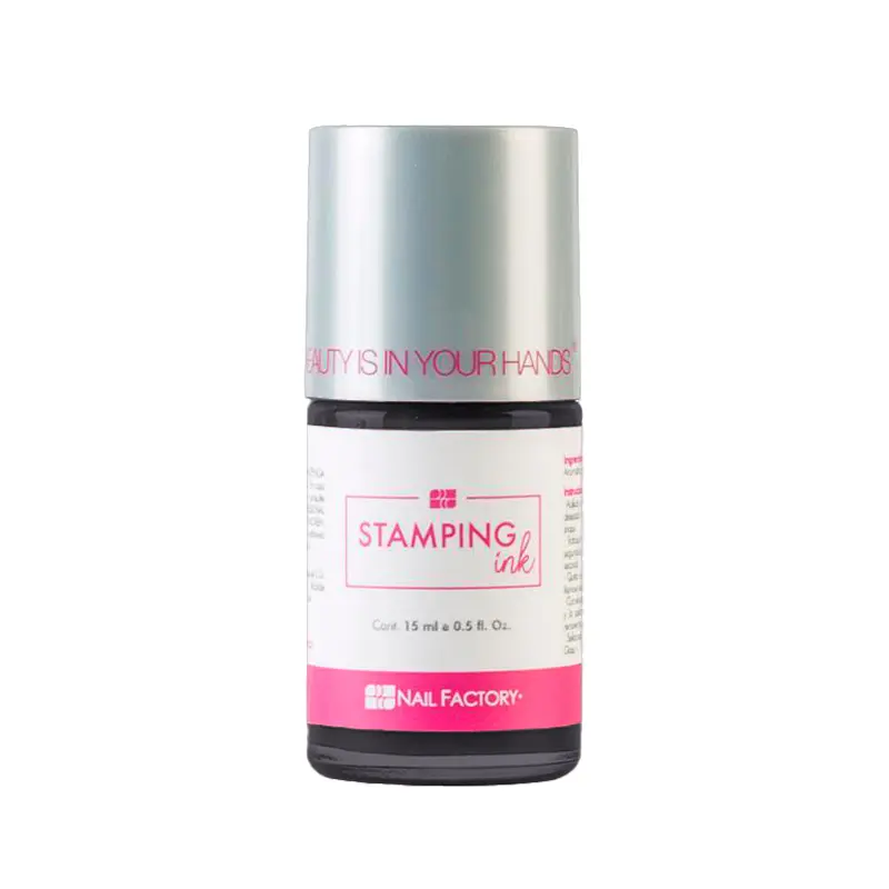 [NFDEC1PZ1446] Pintura Stamping Nail Factory | Color Negro | 0.5 Oz