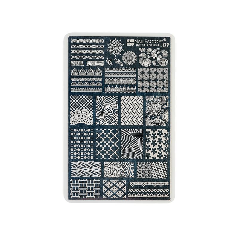 [NFACC1PZ0057] Placa Stamping Nail Factory | Fabricada en Acero Inoxidable con Diseños Varios | #1 |