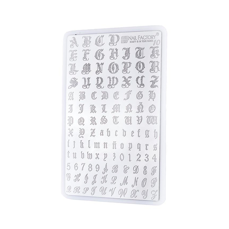 Placa Stamping Nail Factory | Fabricada en Acero Inoxidable con Diseños Varios | #10 |