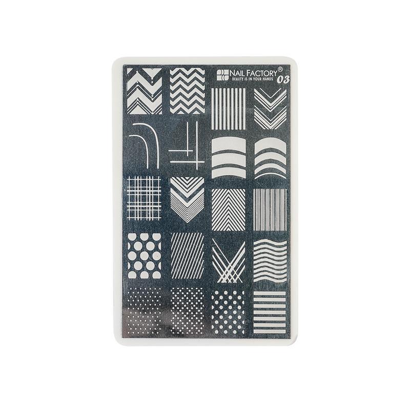 [NFACC1PZ0059] Placa Stamping Nail Factory | Fabricada en Acero Inoxidable con Diseños Varios | #3 |