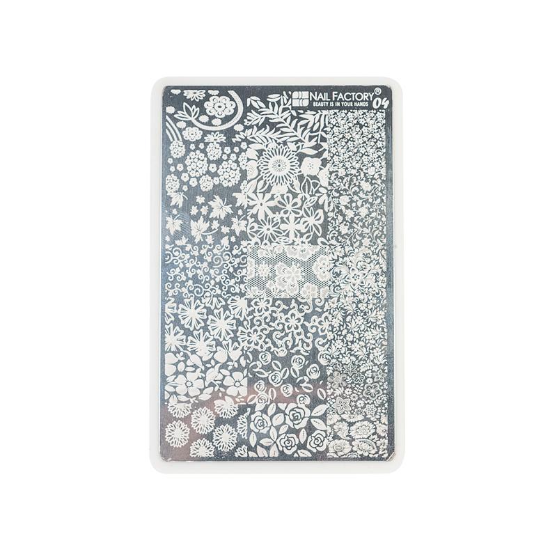 [NFACC1PZ0060] Placa Stamping Nail Factory | Fabricada en Acero Inoxidable con Diseños Varios | #4 |
