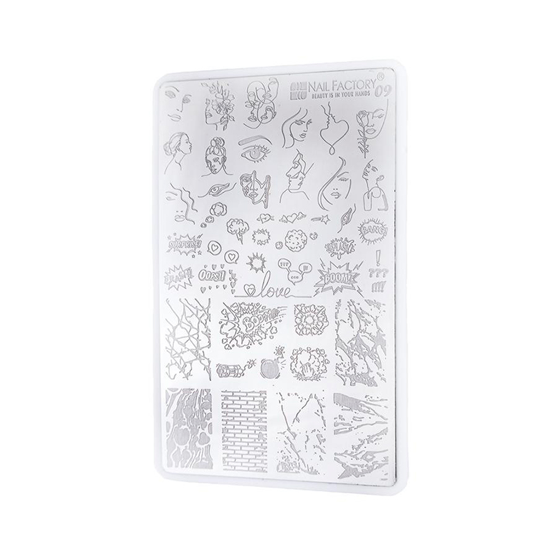 Placa Stamping Nail Factory | Fabricada en Acero Inoxidable con Diseños Varios | #9 |