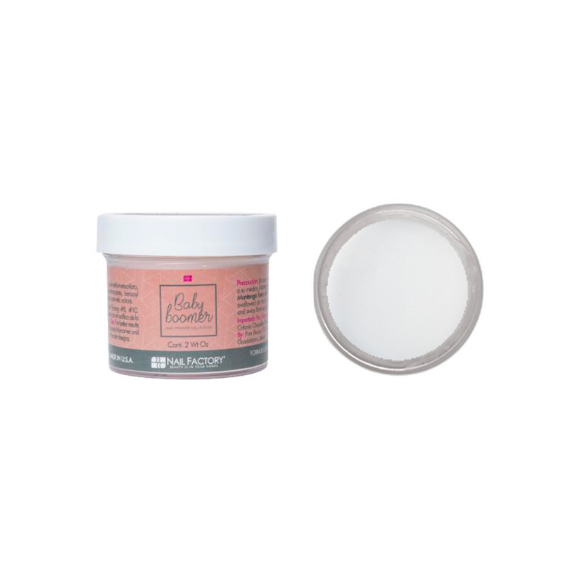 Acrílico Baby Boomer Nail Factory | Polvo Acrílico Color White | 7 Oz