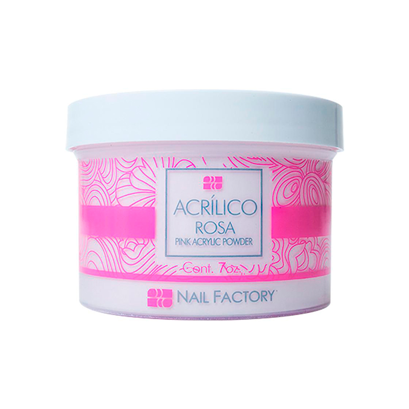 [NFACR7OZ0007] Acrílico Pink Nail Factory | Polvo Acrílico para Construcción de Uñas| Rosa | 7 Oz