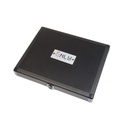 Porta Pinceles Para Nail Art Portafolio Metálico Only Cases Color Negro